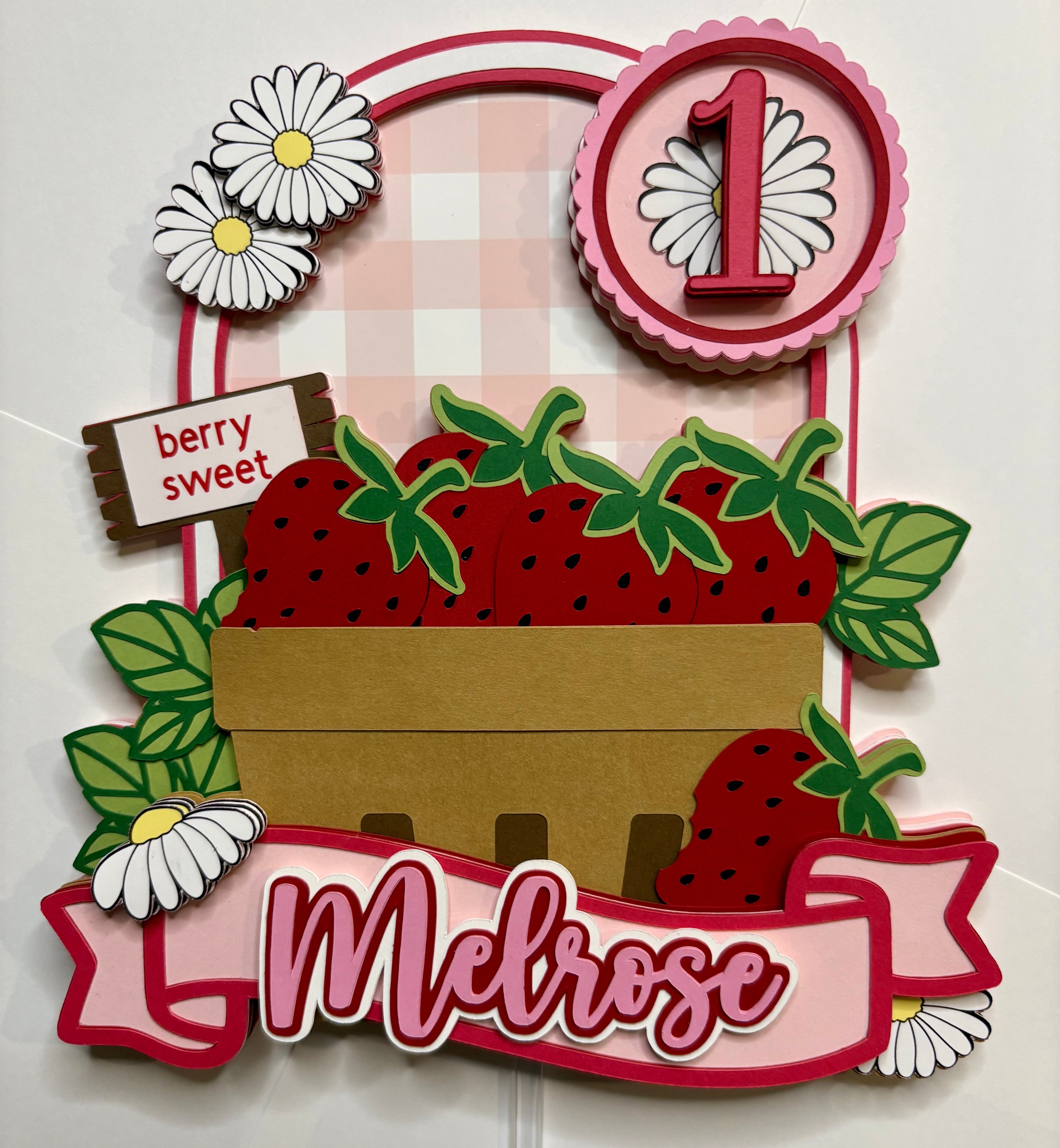 Strawberry Cake Topper