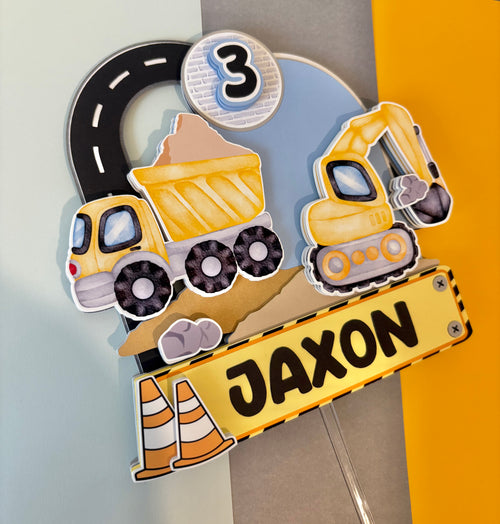 Construction Cake Topper