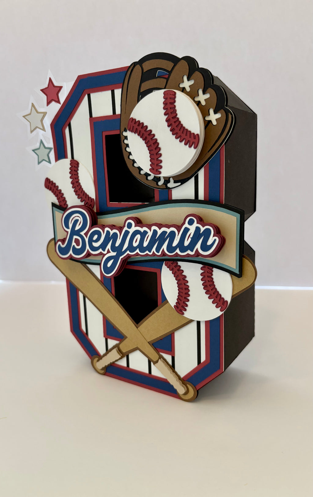 Baseball 3D Number or Letter
