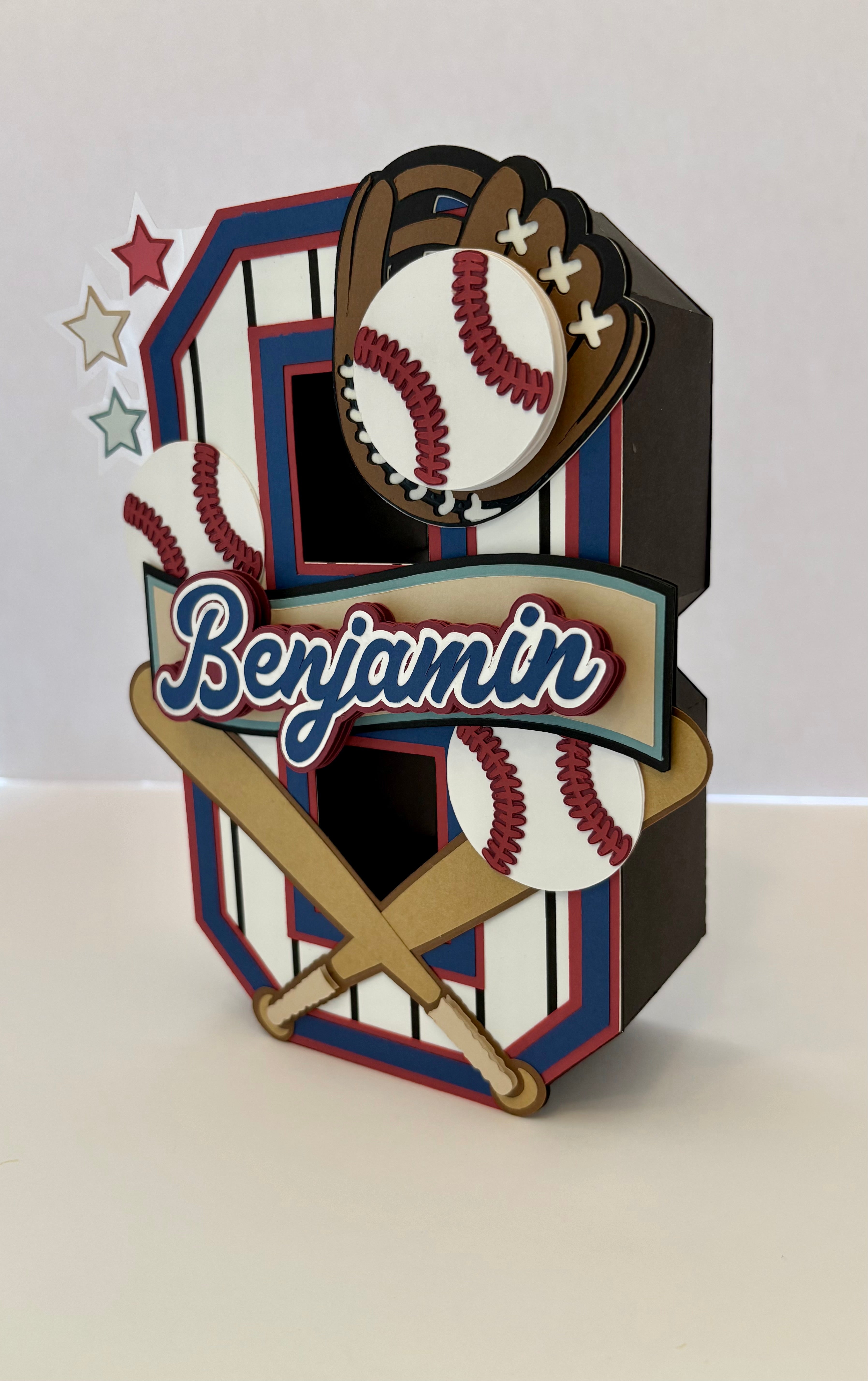 Baseball 3D Number or Letter