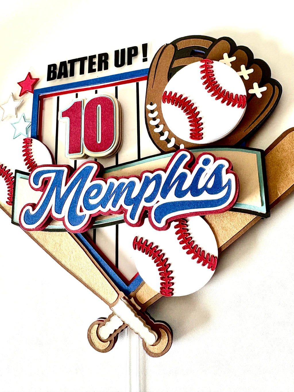 Baseball Cake Topper