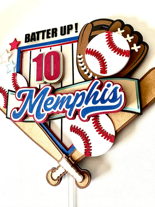Baseball Cake Topper