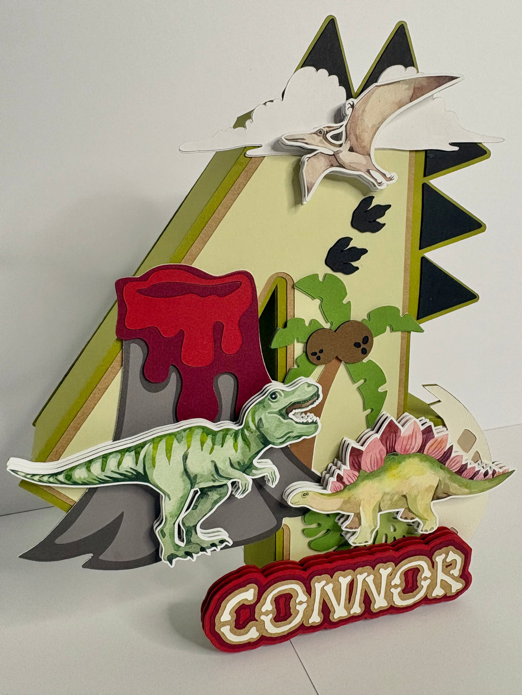 Dino 3D Number or Letter