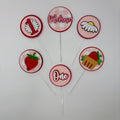 Strawberry Cupcake Toppers