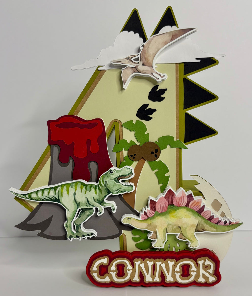 Dino 3D Number or Letter