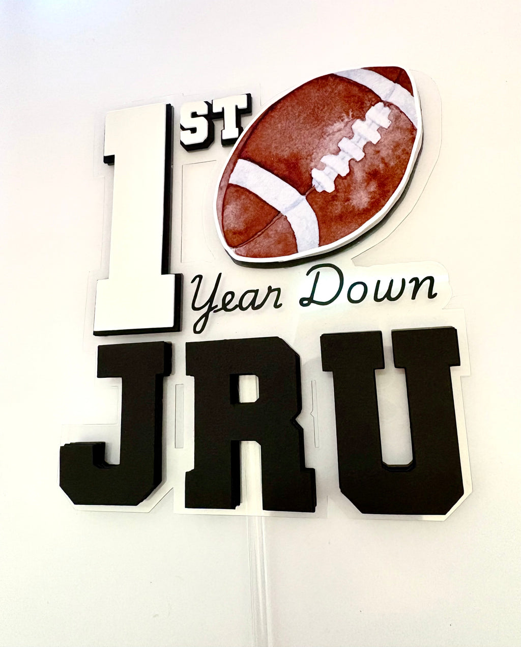 First Year Down Cake Topper