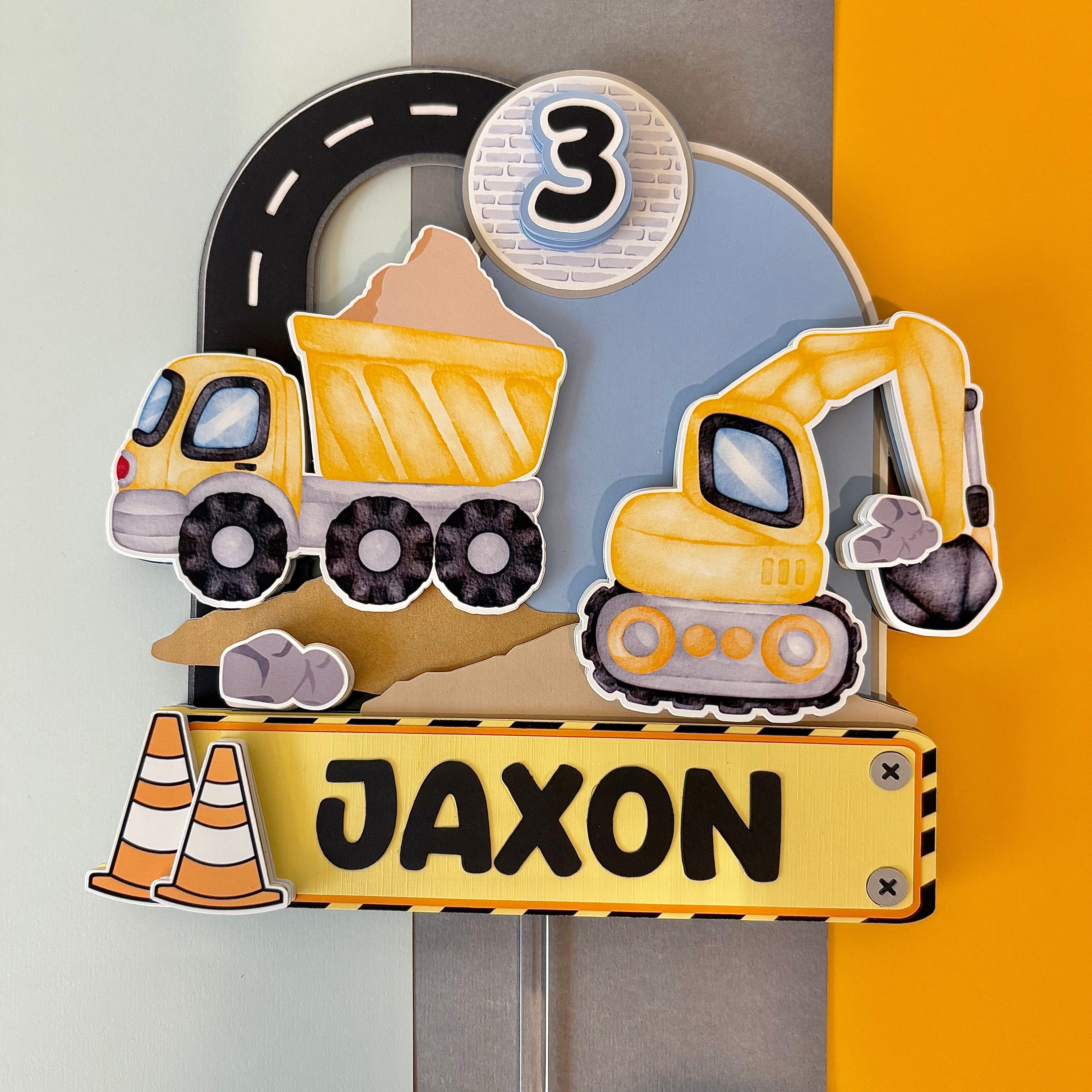Construction Cake Topper