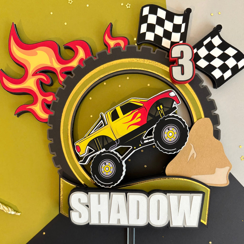 Monster Truck Cake Topper