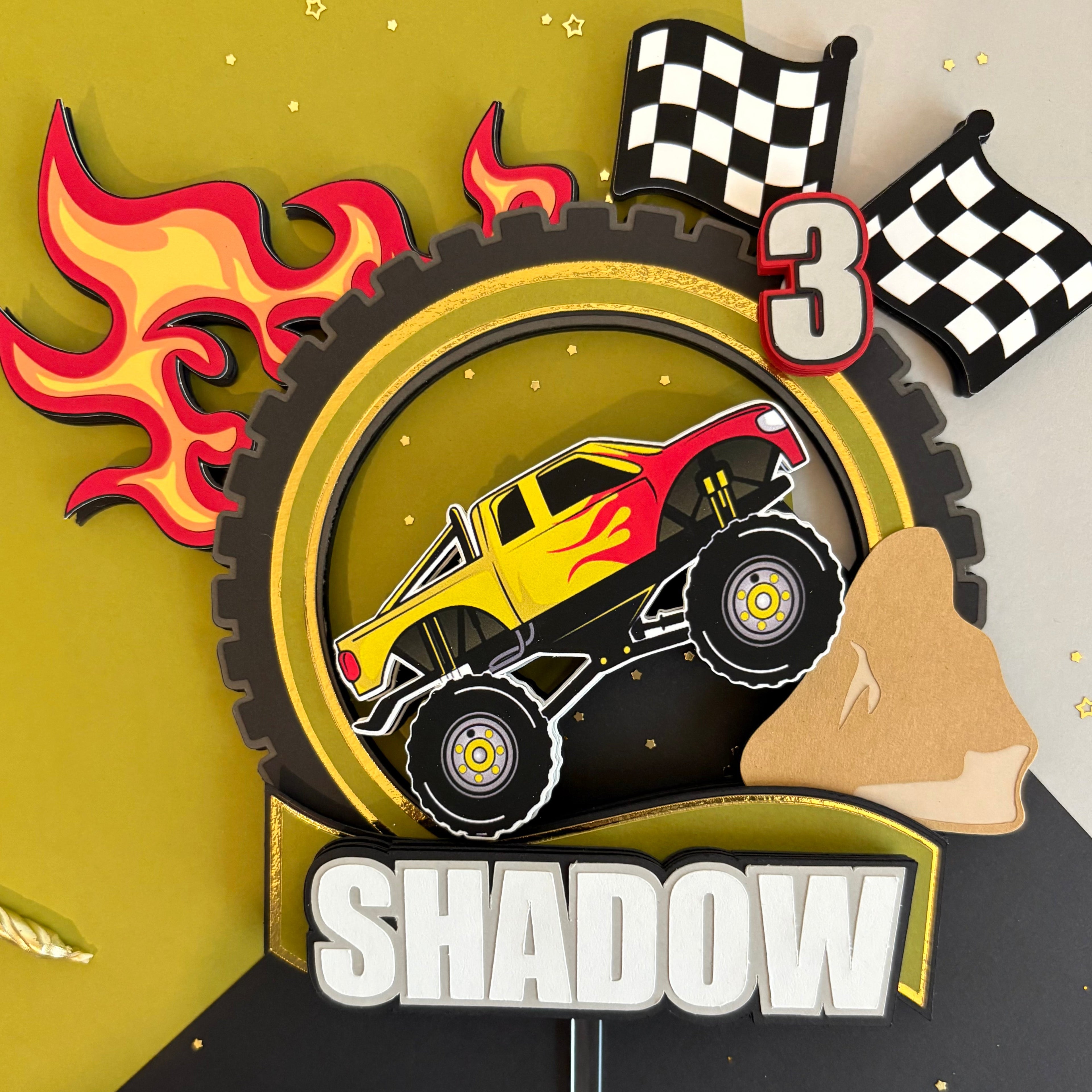 Monster Truck Cake Topper